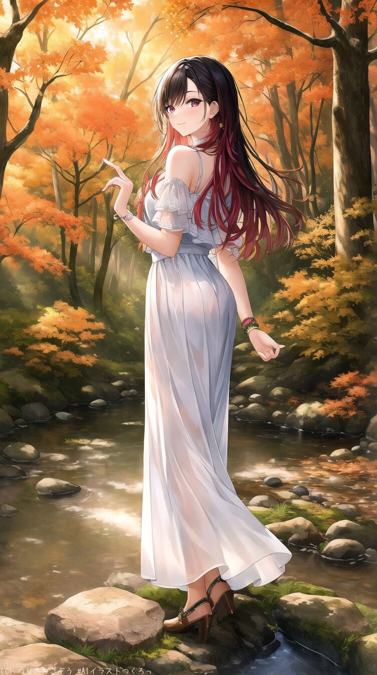 振り向き美人