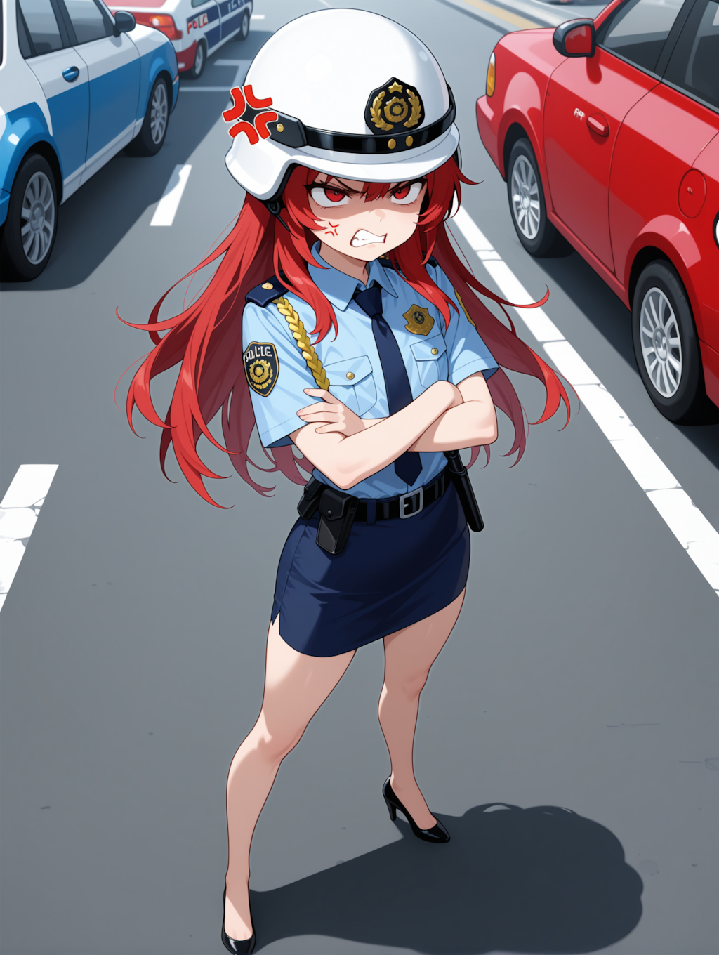 事務職なのに現場に出される婦警ちゃん