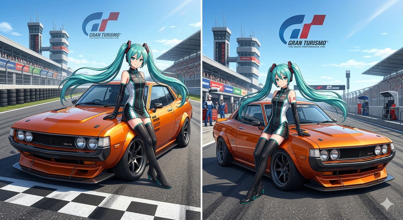 初音ミクとセリカ