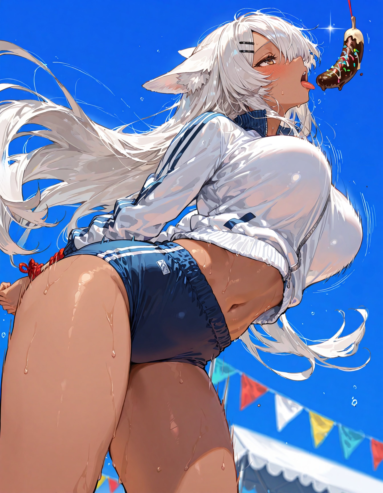 チョコバナナ食い競争２
