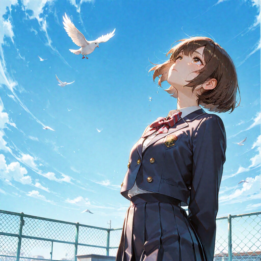 切ないくらい青い空