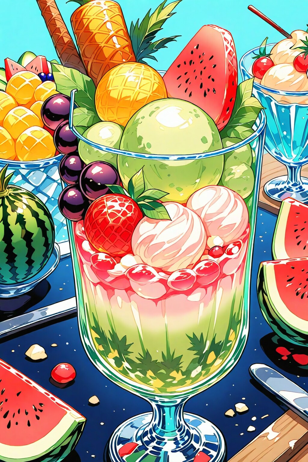 スイーツ | の人気AIイラスト・グラビア