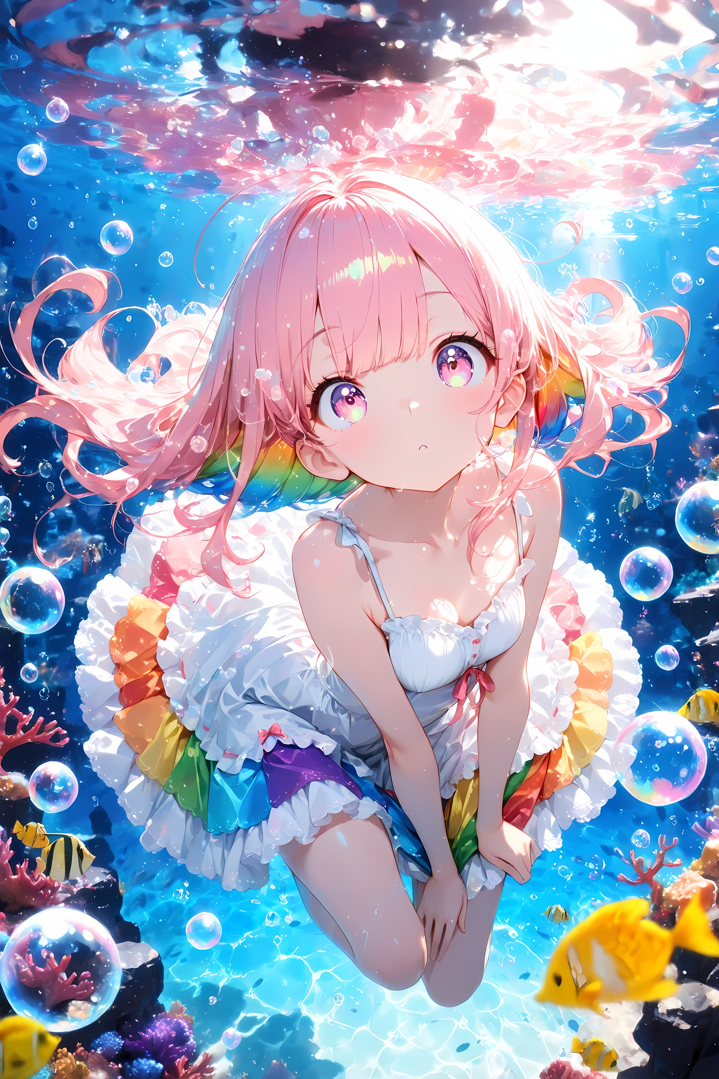 夏の海、涼しさのフリル | の人気AIイラスト・グラビア