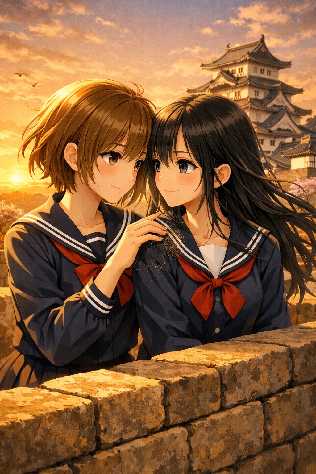 夕焼け（城の日　02）