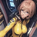 ボディスーツのメガネ美女 7枚目