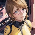 ボディスーツのメガネ美女 4枚目