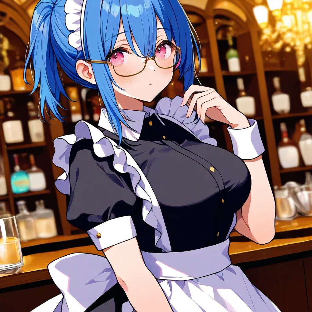 眼鏡メイドさん