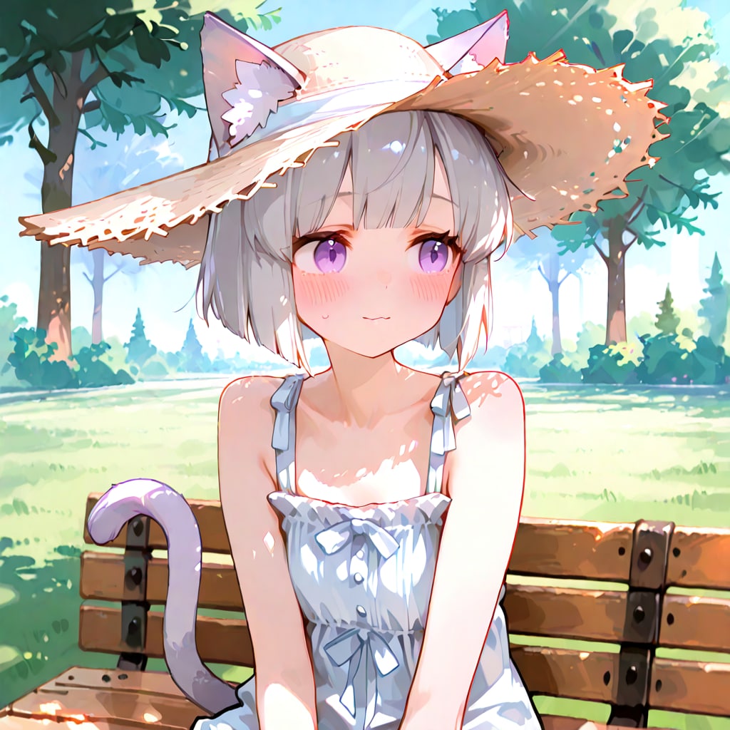 恥ずかしがり屋の猫又娘さん