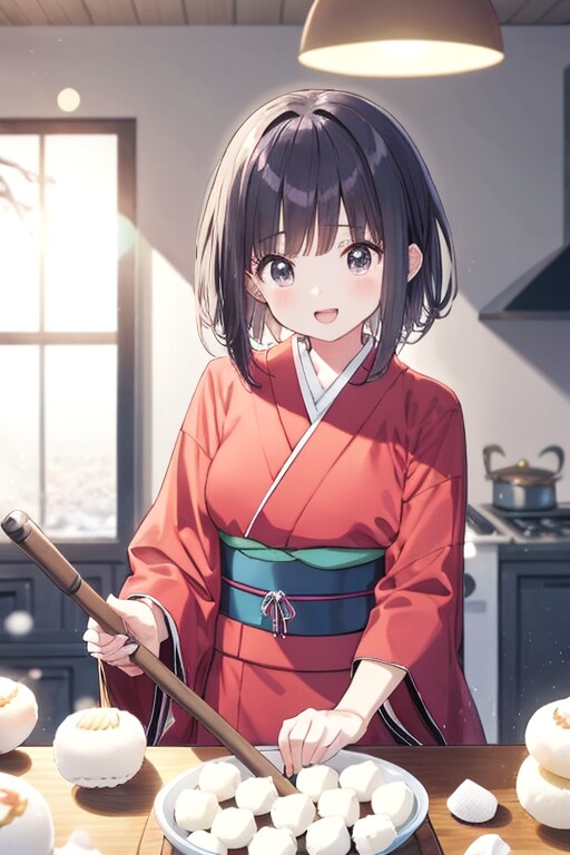 着物キッチン | の人気AIイラスト・グラビア