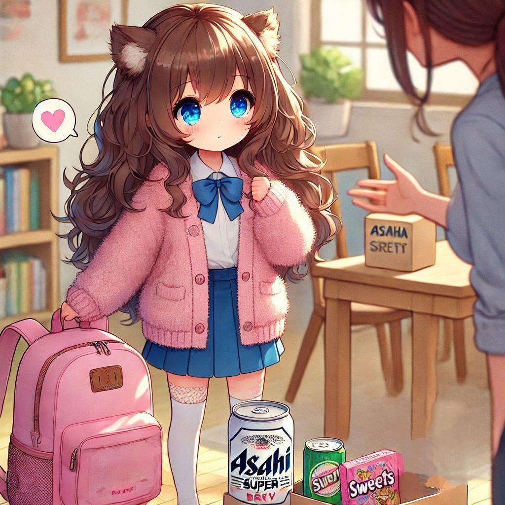 遠足の準備をしている小さな女の子 | の人気AIイラスト・グラビア