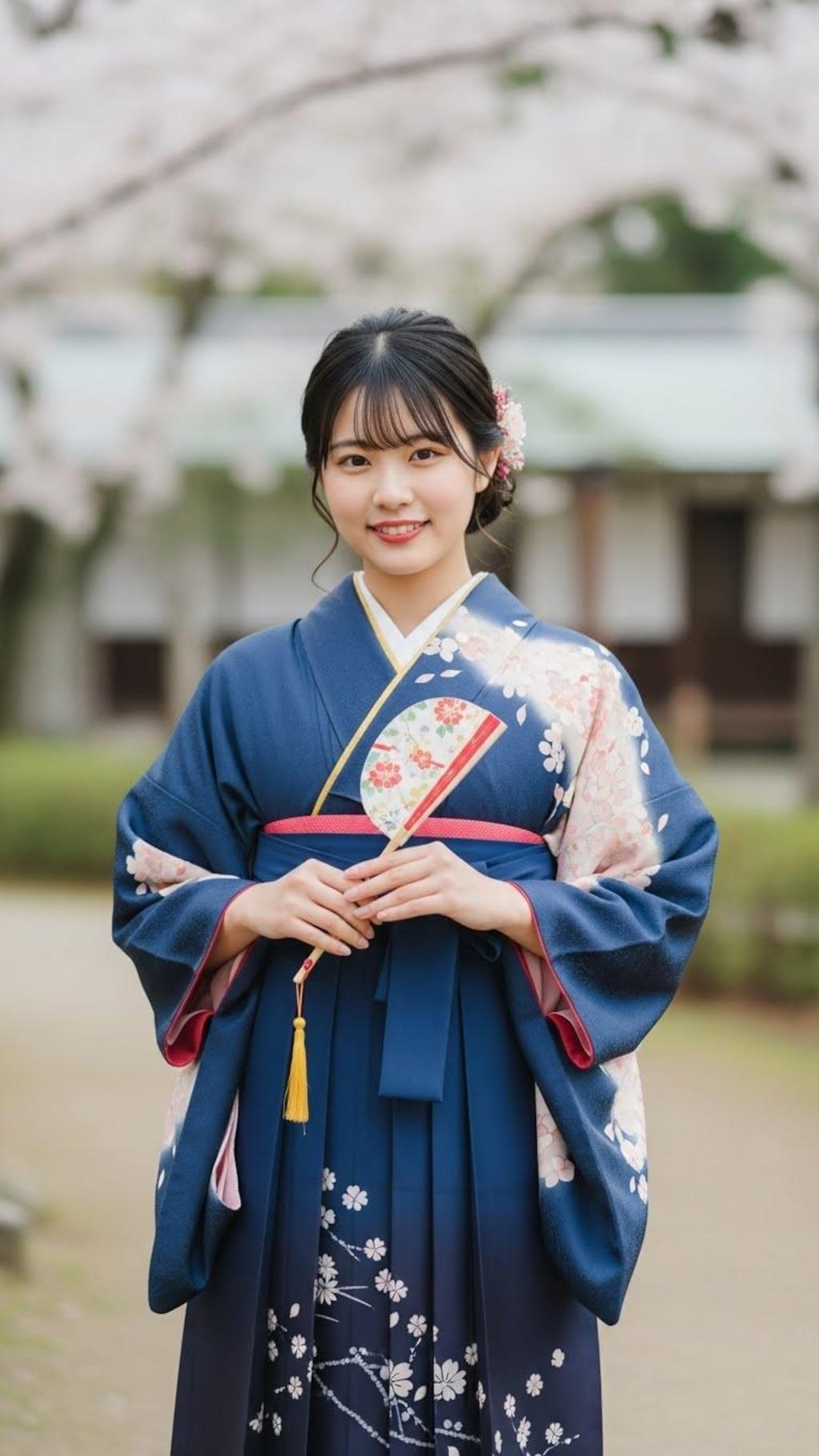 高等学校卒業生の袴姿《卒業記念》