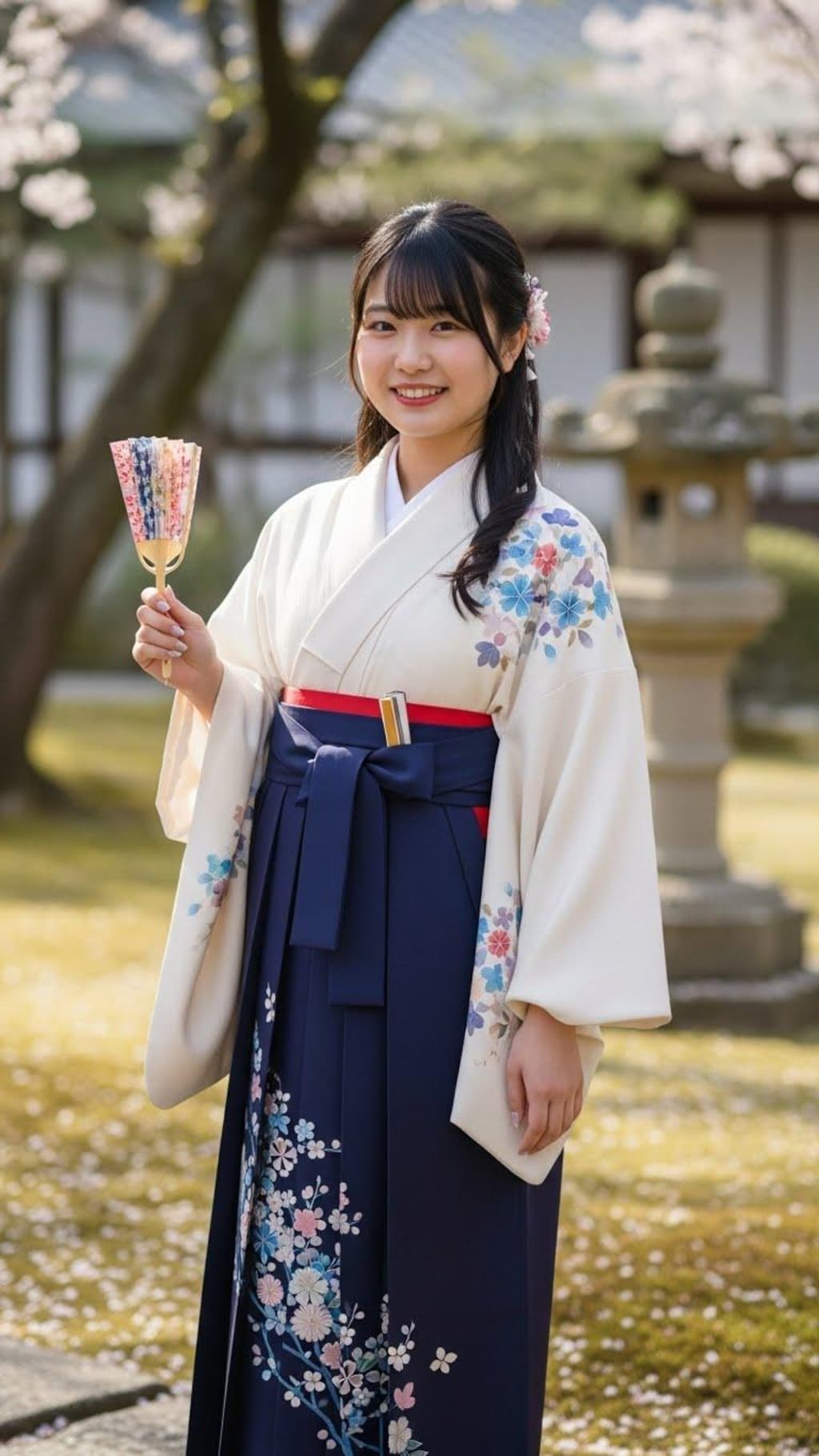 高等学校卒業生の袴姿《卒業記念》