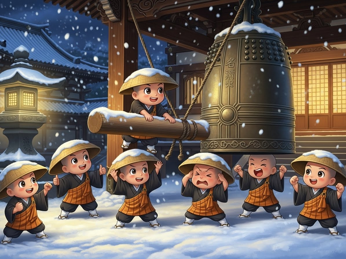 除夜の鐘(ちびキャラ) | の人気AIイラスト・グラビア