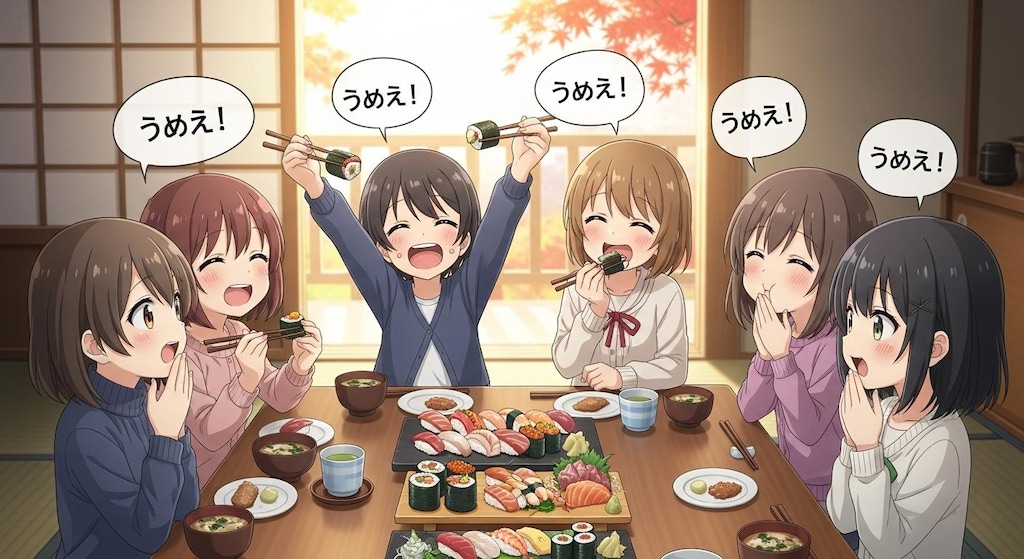 寿司うめえ！