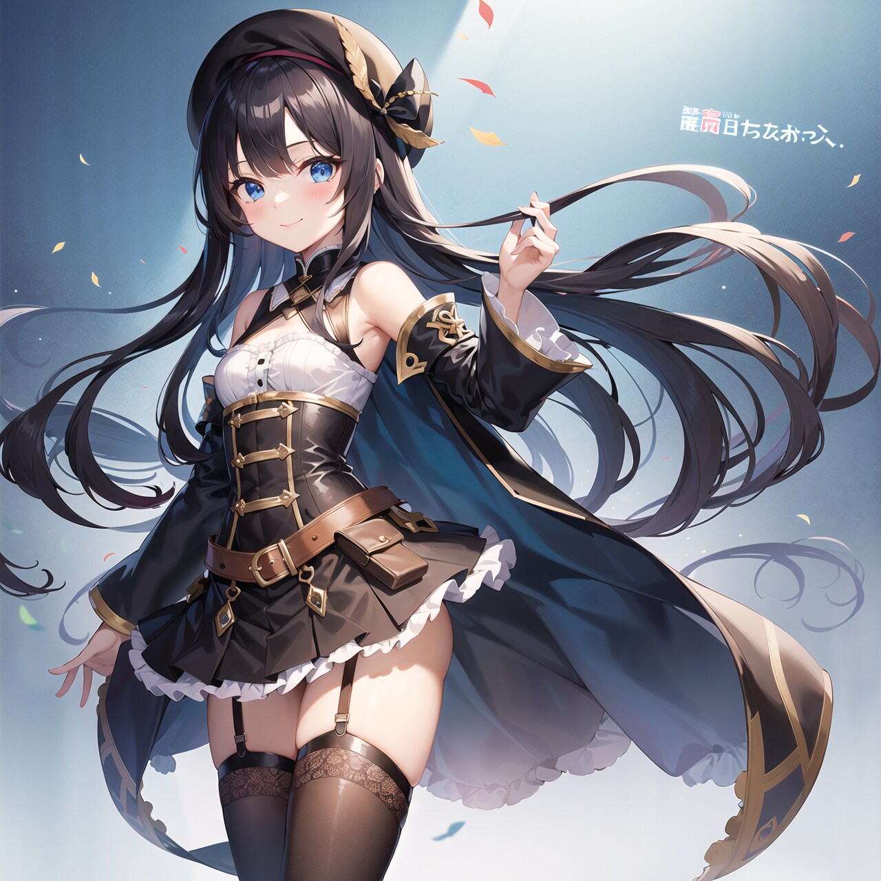 【衣装入れ替え】黒髪お嬢様・エルフ衣装