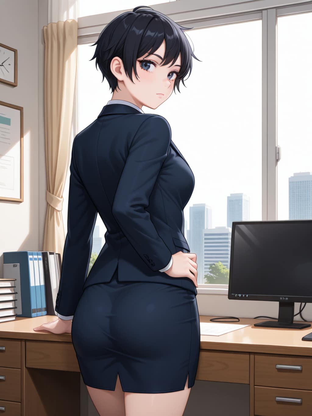 ボーイッシュな後輩が仕事の邪魔をしてくる
