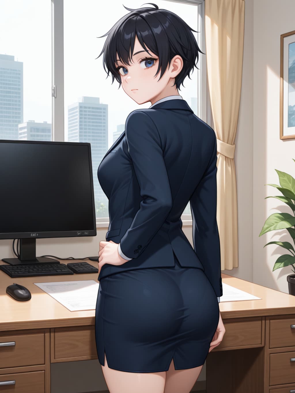 ボーイッシュな後輩が仕事の邪魔をしてくる