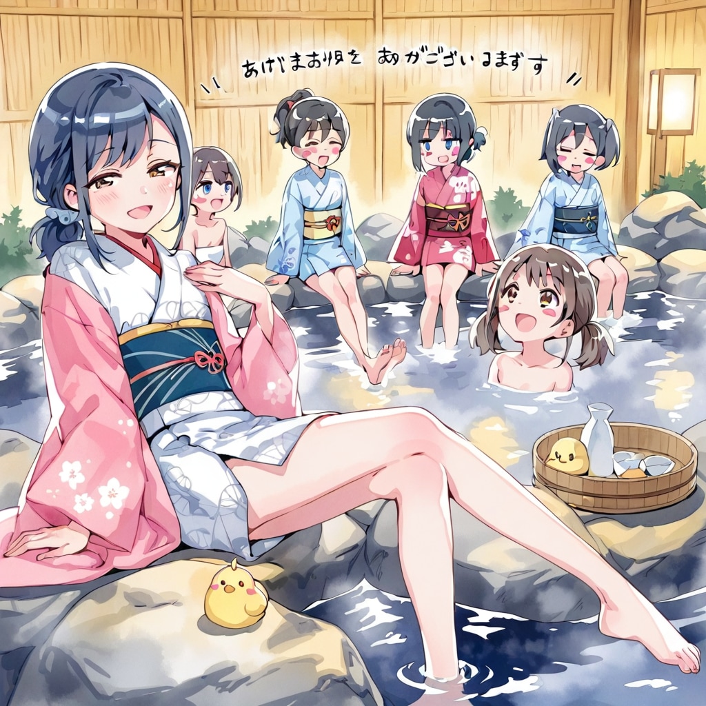 足湯ガールズ
