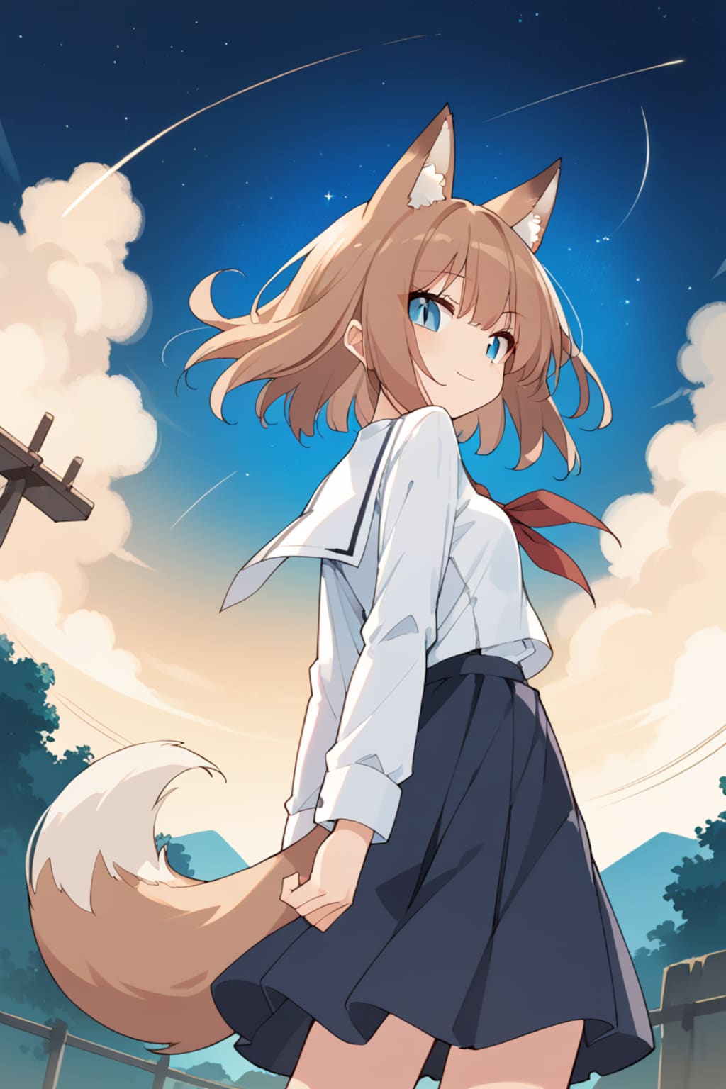 「今日の空、きれい」