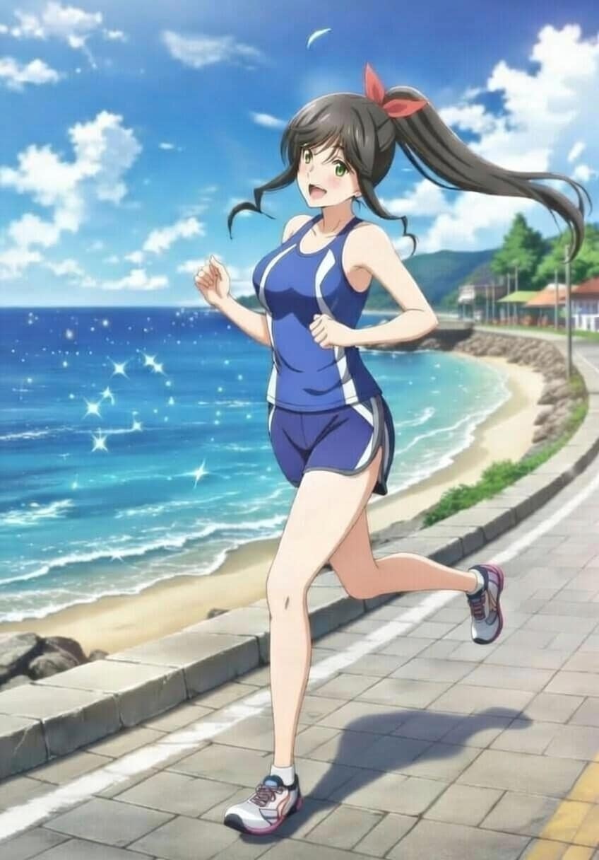 ジョギングしている金目さん