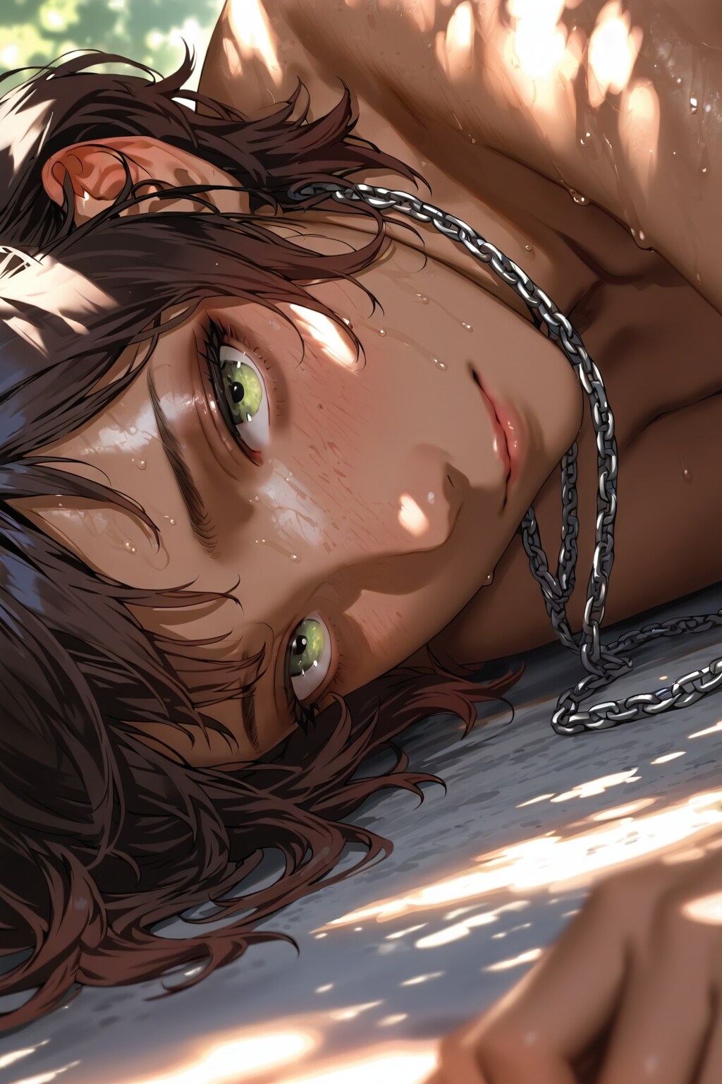褐色の少年