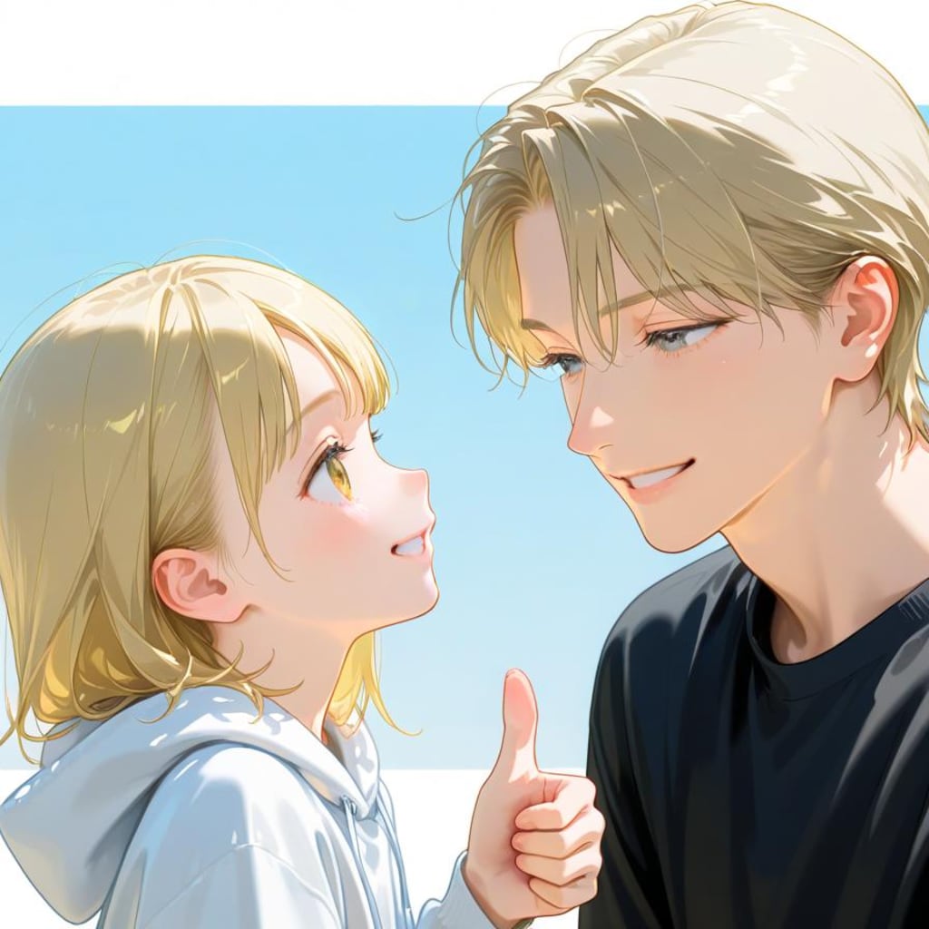 パパ、おk、鼻毛出てないよ。