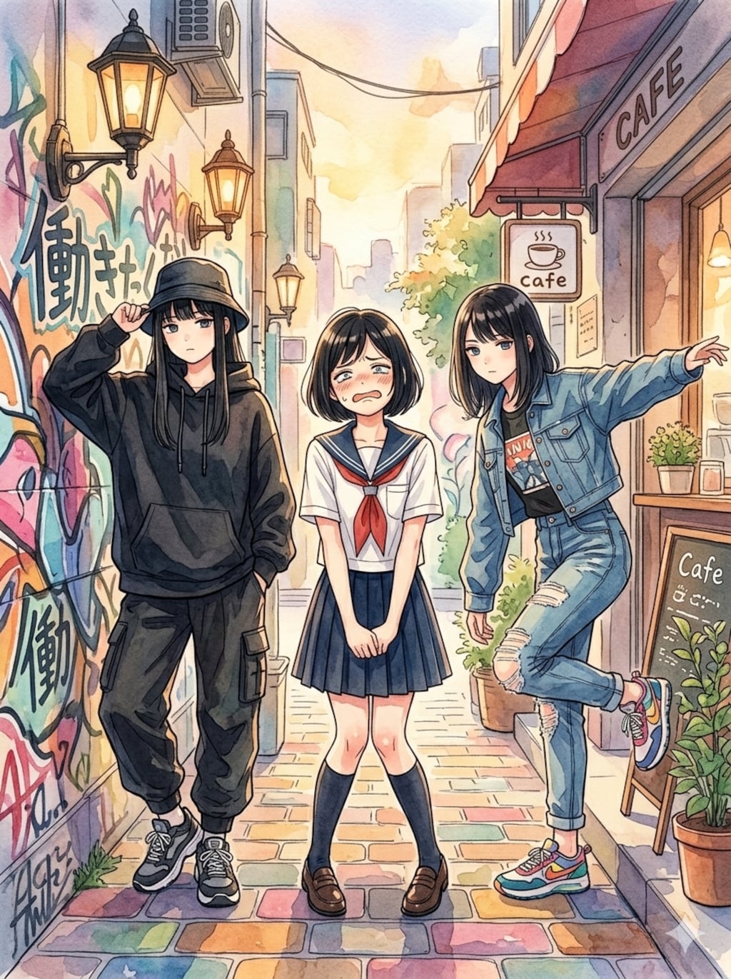 映えスポットで