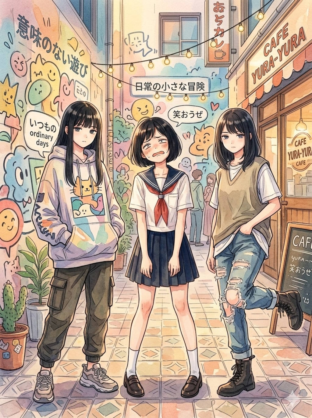 映えスポットで