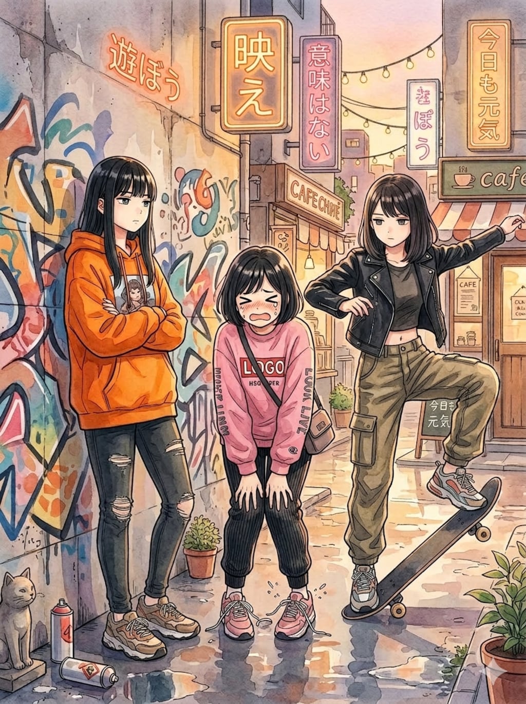 映えスポットで