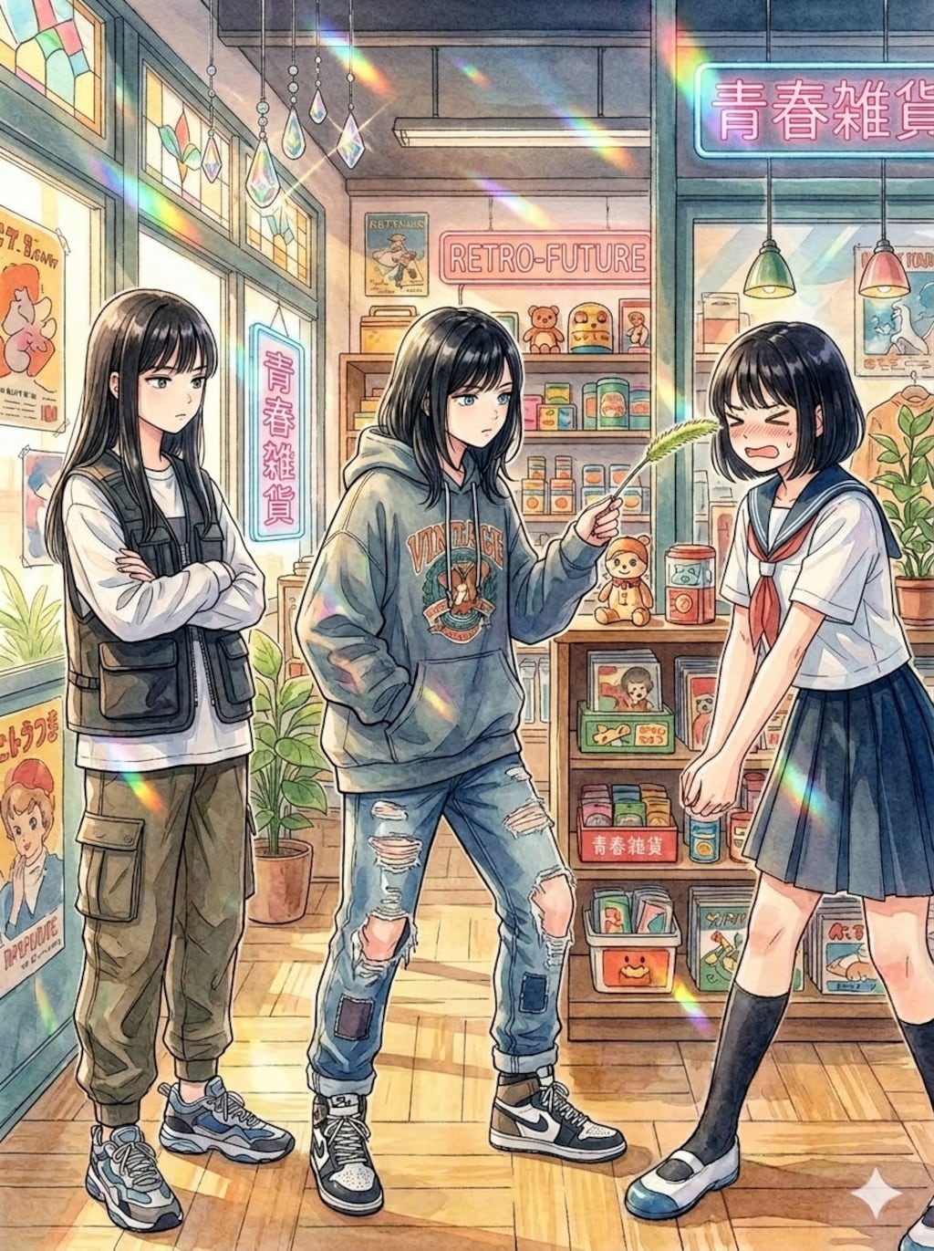 映えスポットで