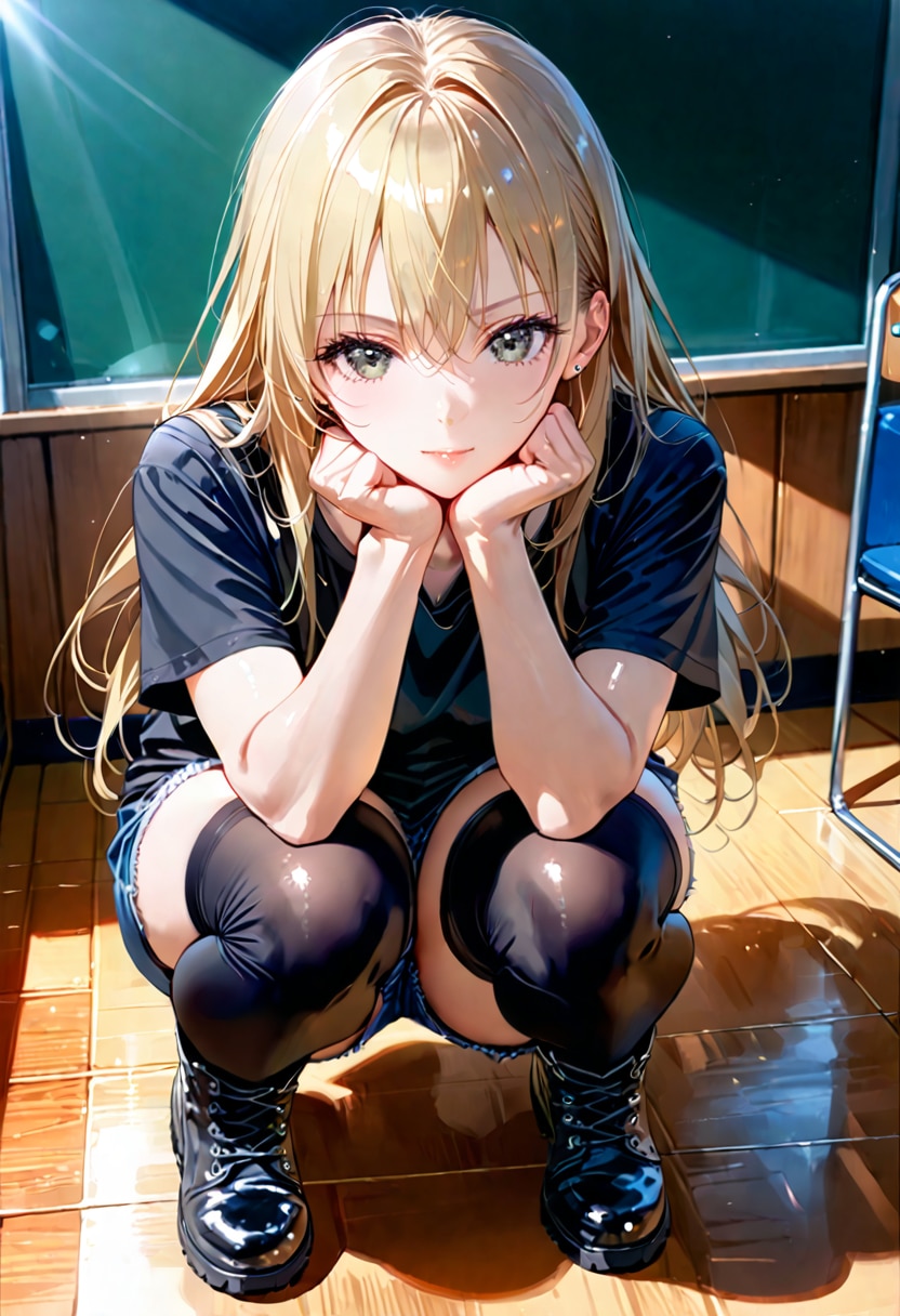 【Today's illustration】絶対領域② | の人気AIイラスト・グラビア