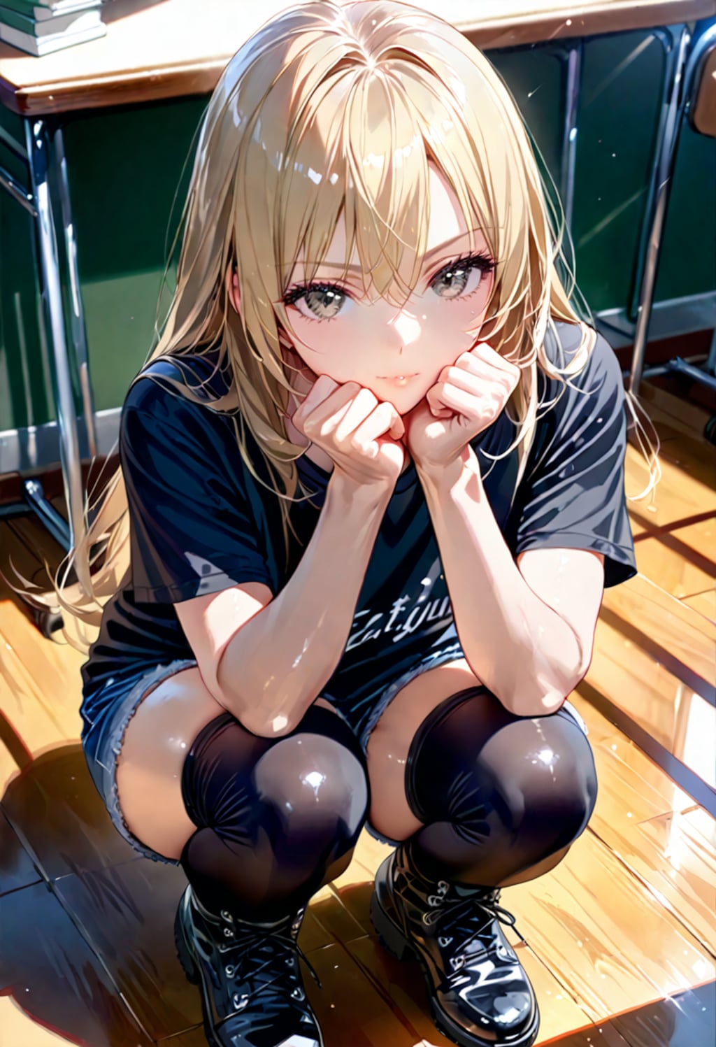 【Today's illustration】絶対領域②