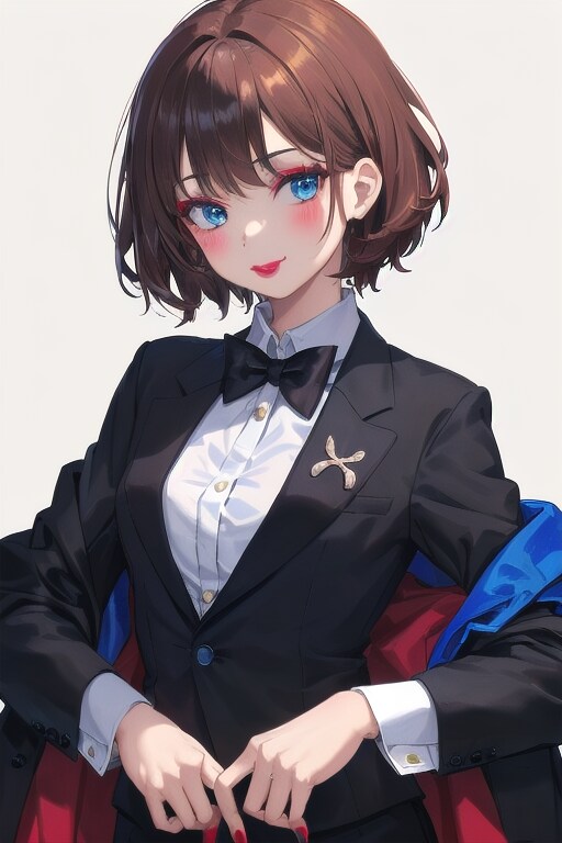 タキシード・メイクアップ | の人気AIイラスト・グラビア