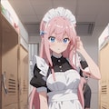 メイド姿のぼっちちゃん 6枚目