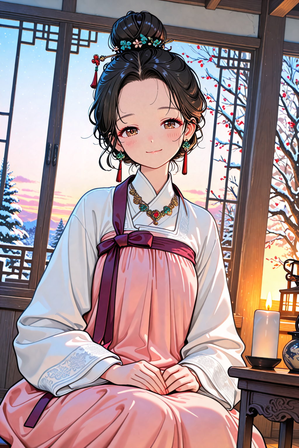 韓服の少女 | の人気AIイラスト・グラビア