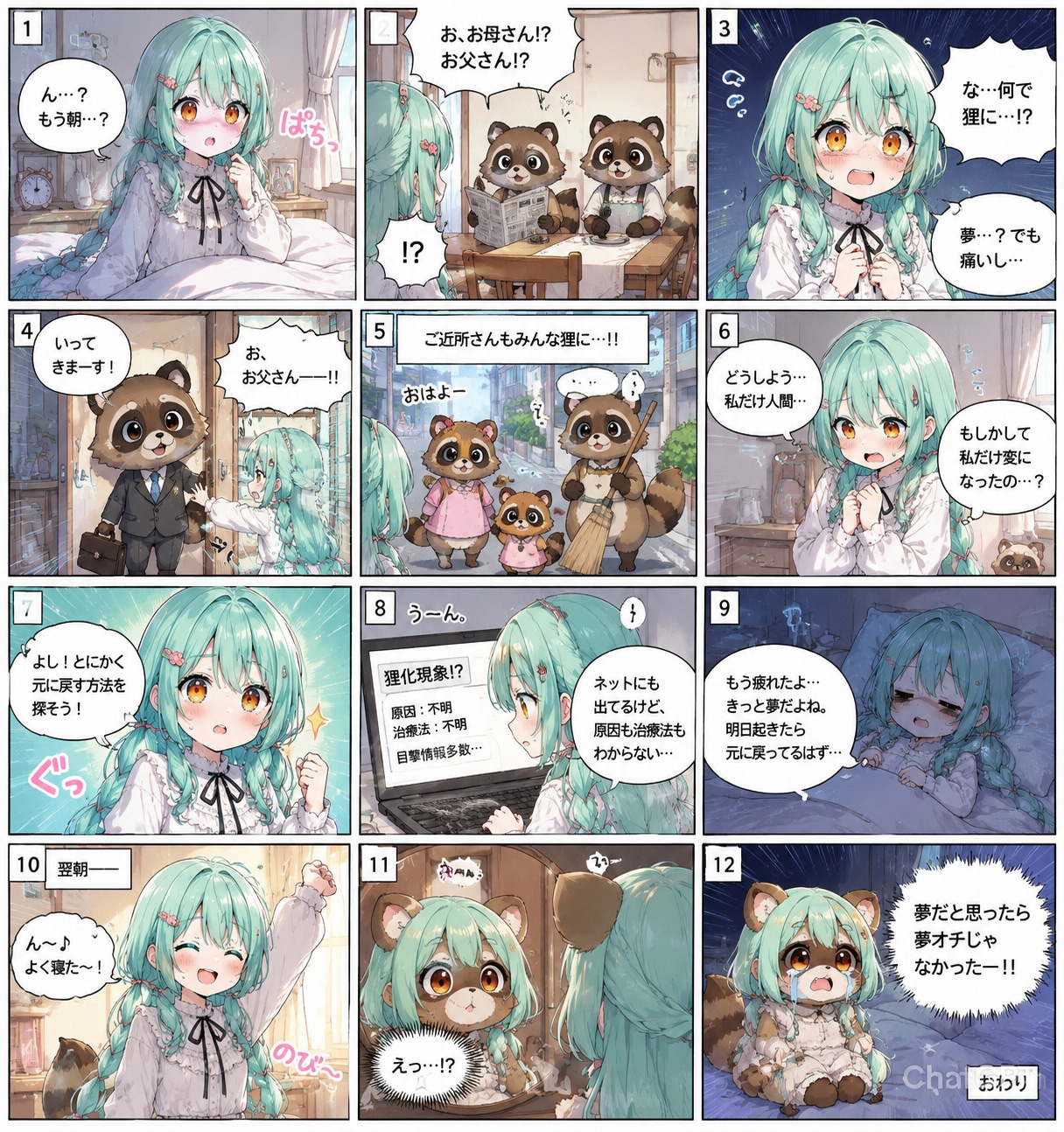 狸になっちゃった