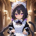 誘惑するメイドの猫娘 2枚目