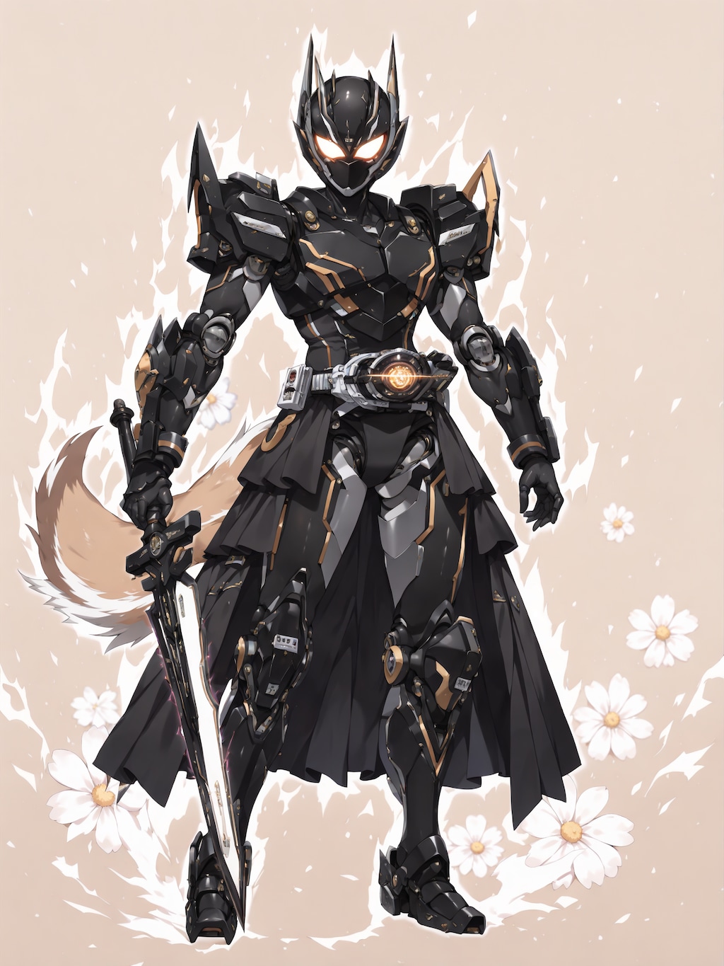 ローカルでフィギュア化、ケモミミパワードスーツ