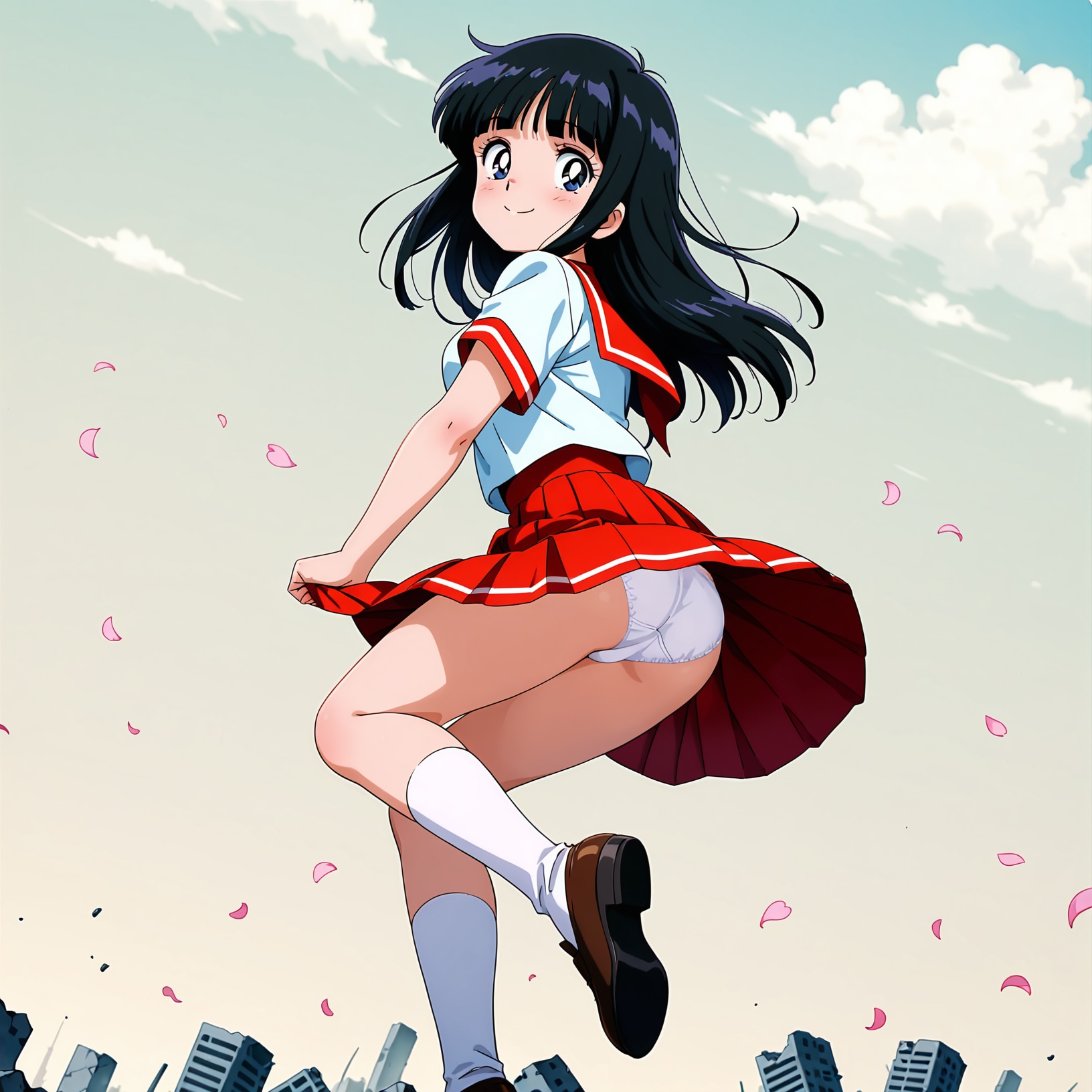 セーラー服の少女【パンチラ】