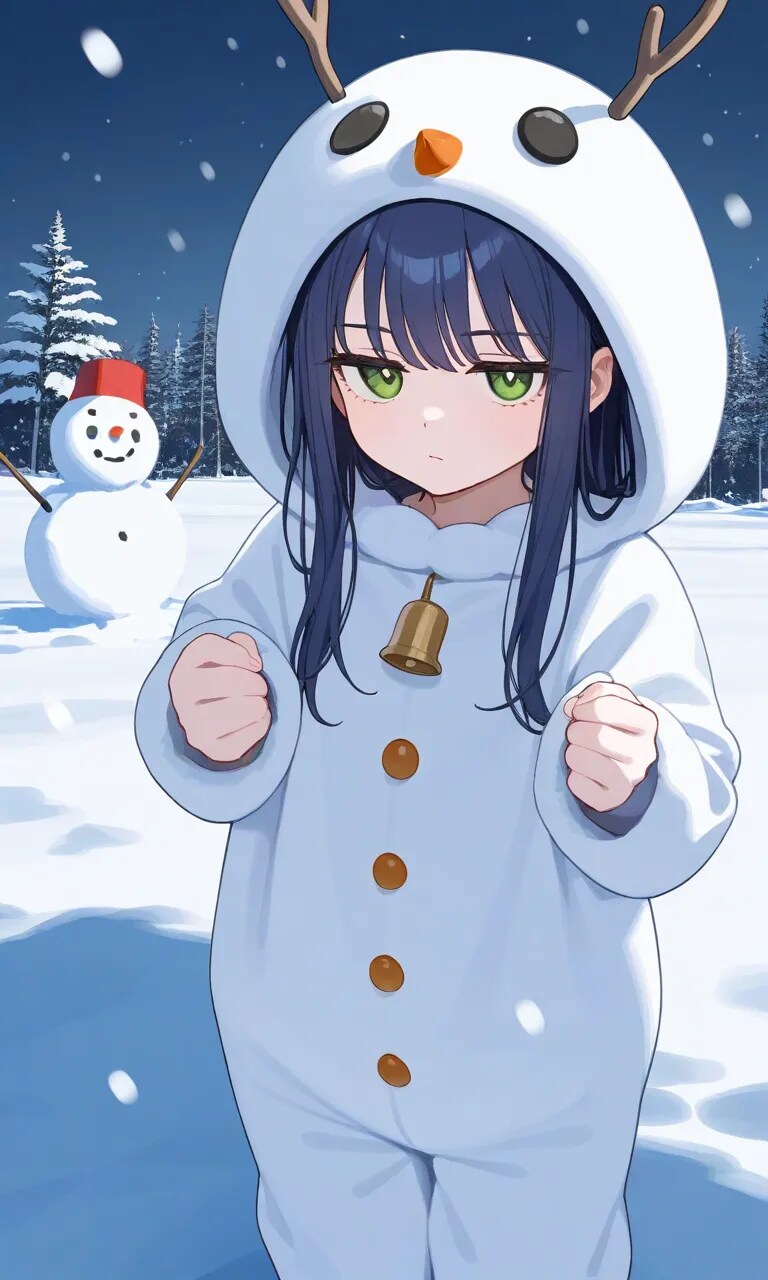 雪だるまできた