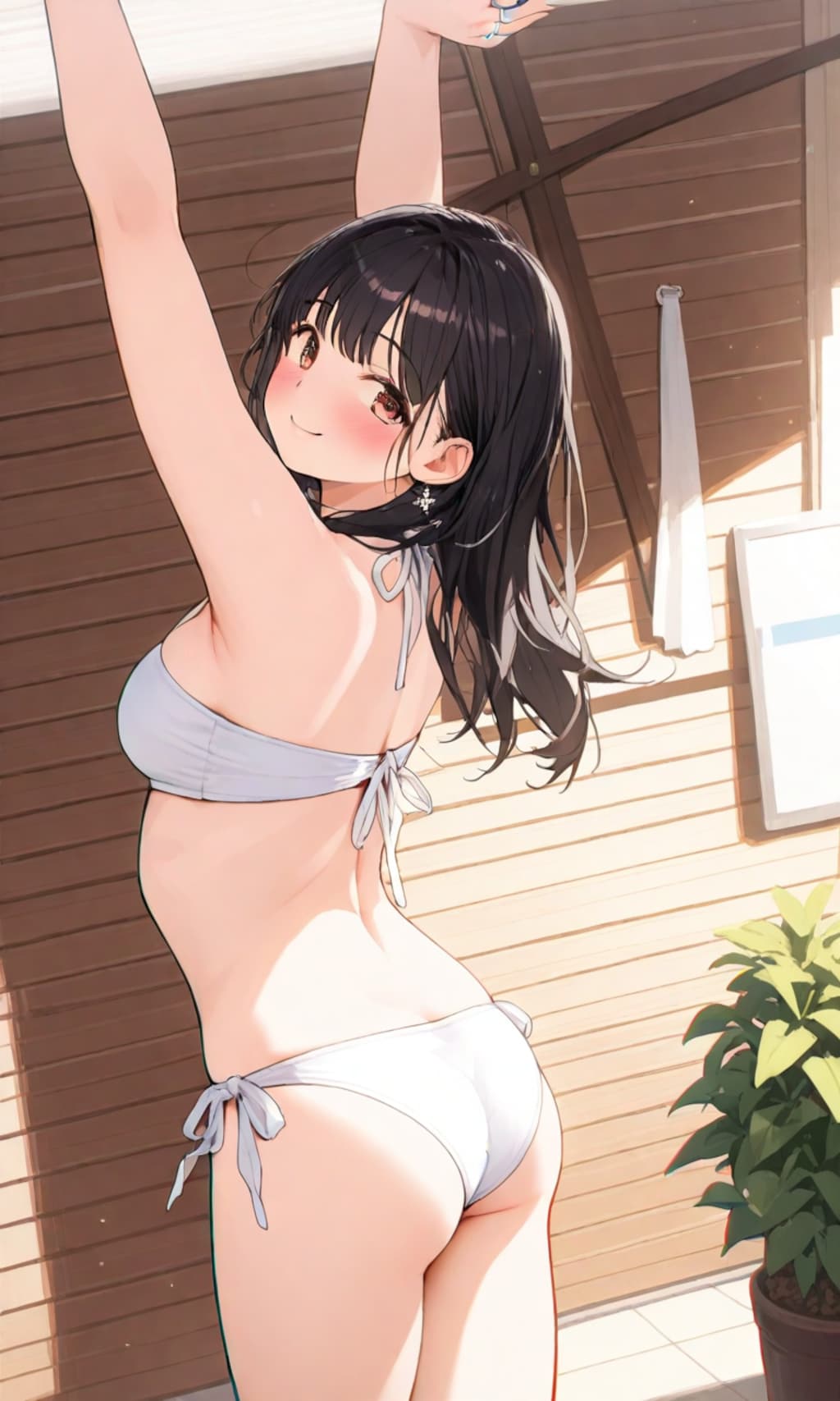 白ビキニの杏奈さん