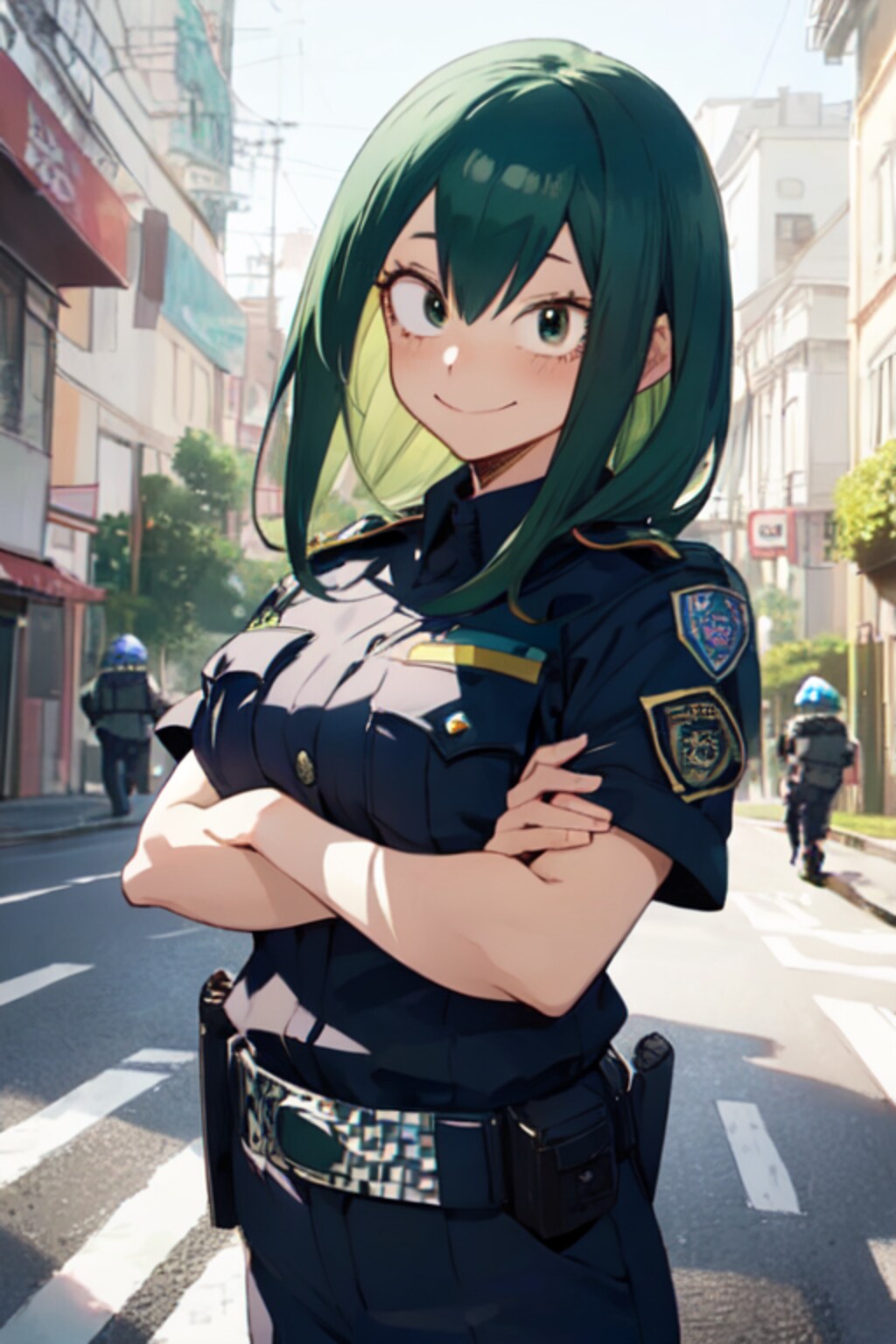 〇〇ちゃん、悪いことしてると、タイホするわよ