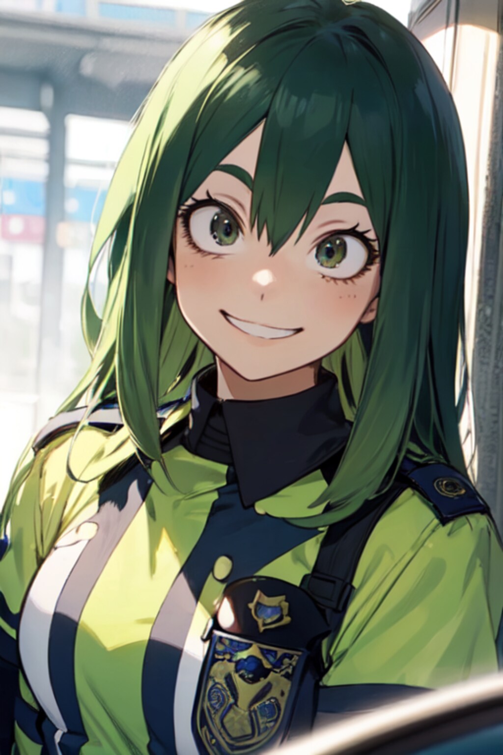 〇〇ちゃん、悪いことしてると、タイホするわよ