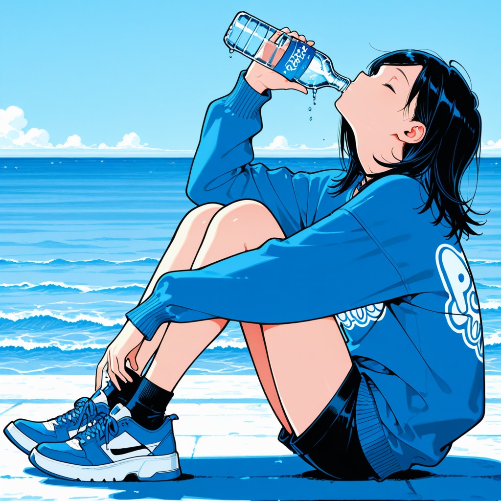 青 | の人気AIイラスト・グラビア