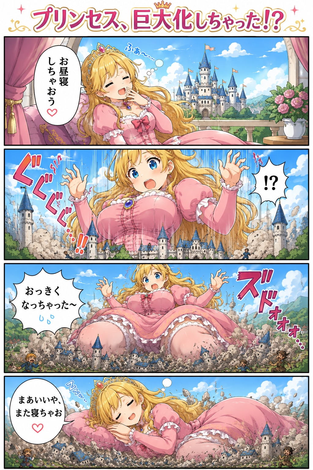 プリンセス👑巨大化しちゃった💦