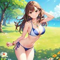 海辺の木陰でグラビア撮影👙💕✨ 3枚目