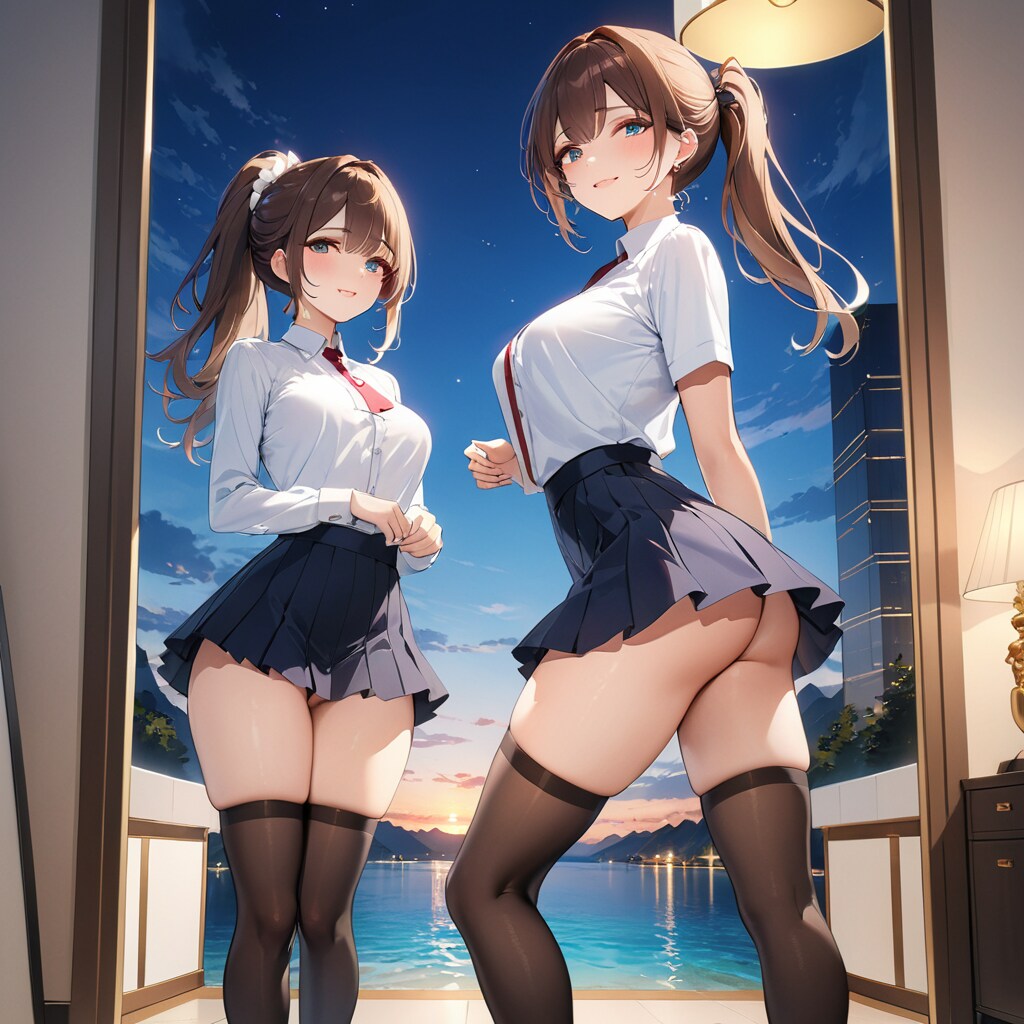 なぜ双子？あと履いてない？