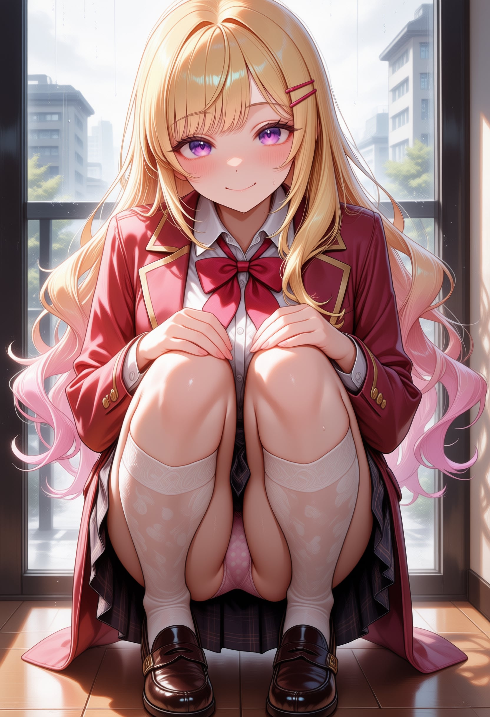 しゃがんだら見えそうって？バカじゃないのｗ