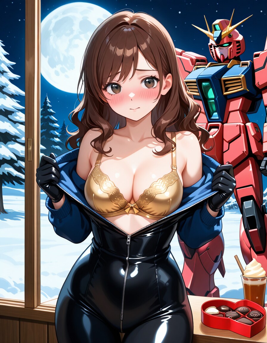アルバイト中の吉城寺冴さん(PixAI版)