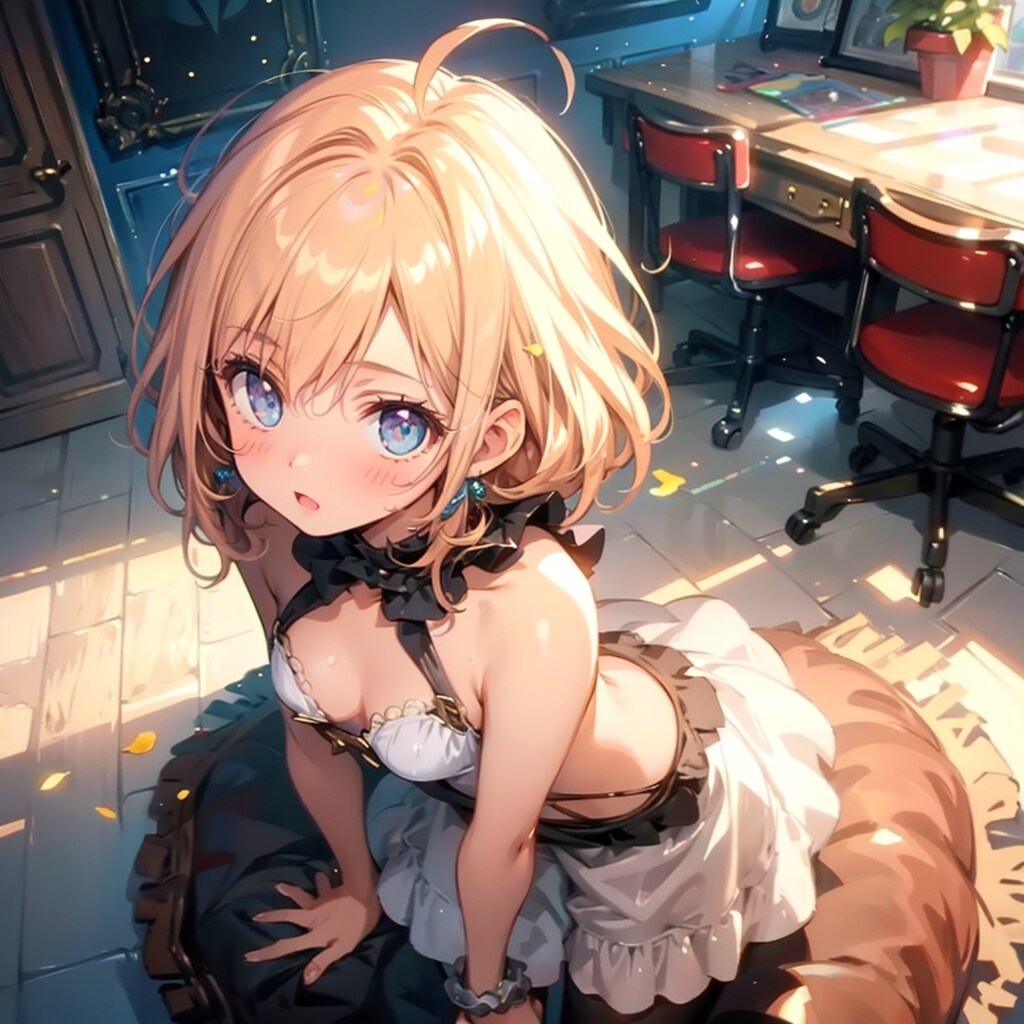 上目遣い